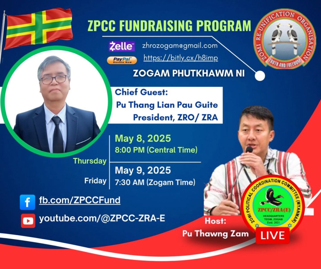 ZPCC FUNDRAISING LIVE ZINMANG PI PU THANG LIAN PAU ZRO&nbsp;PRESIDENT